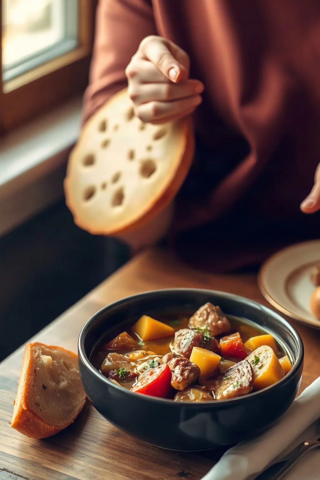 Ragoût de veau classique avec légumes-racines