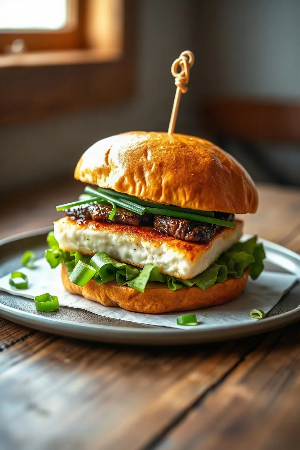 Deliciosas Hamburguesas de Atún Ahi con Cebollín