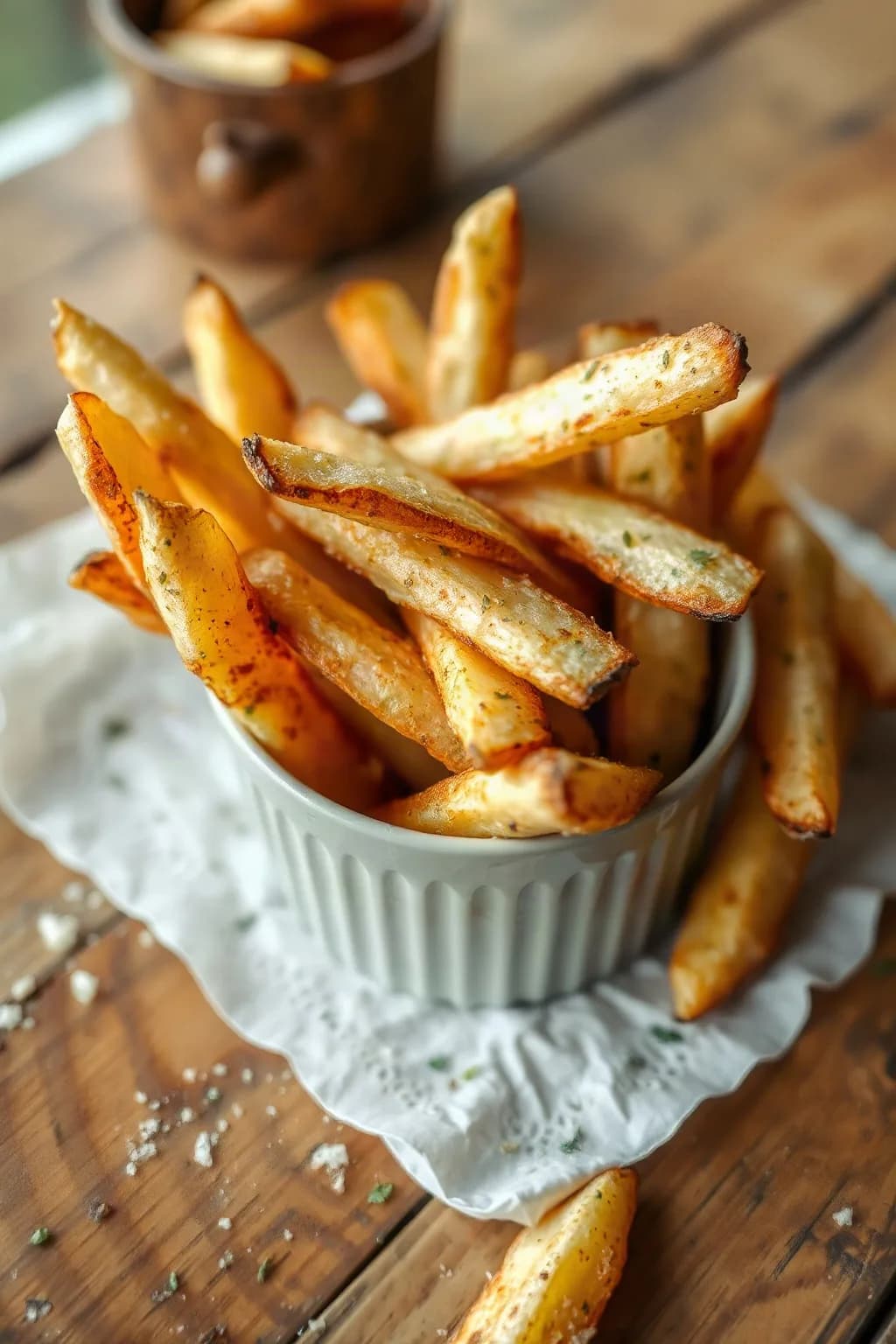 Crispy Turnip Fries with Garlic and Herbs