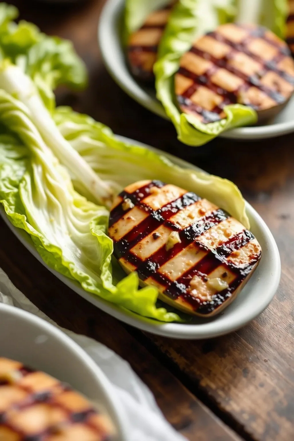 Ensalada de Corazones de Lechuga a la Parrilla