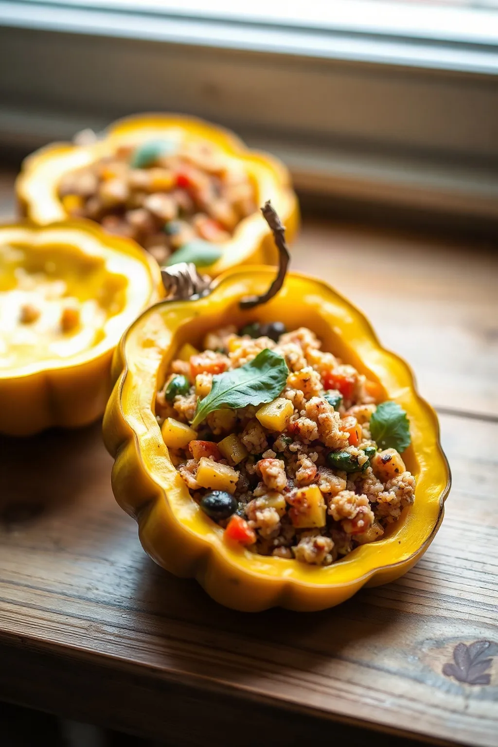 Delicious Stuffed Pattypan Squash