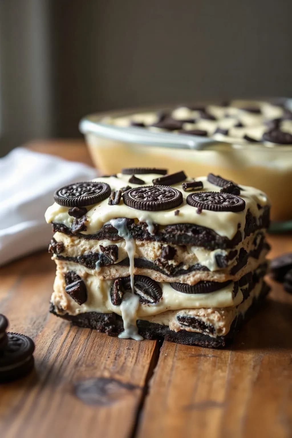 Dessert de lasagne aux Oreos décadent