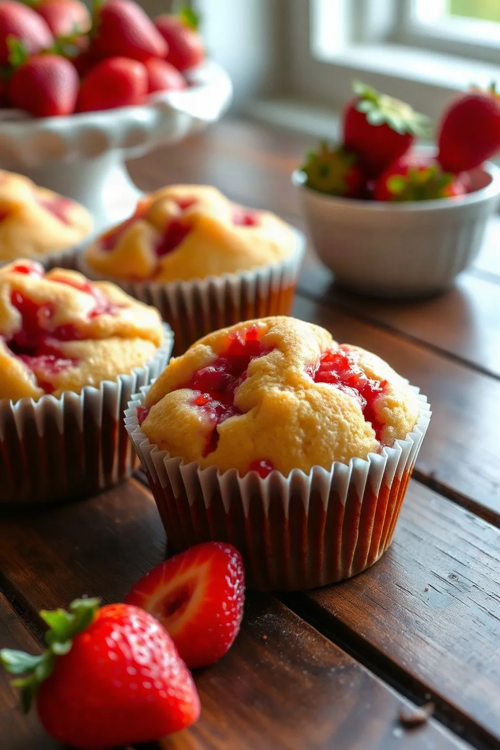 Delicious Strawberry Lemon Muffins