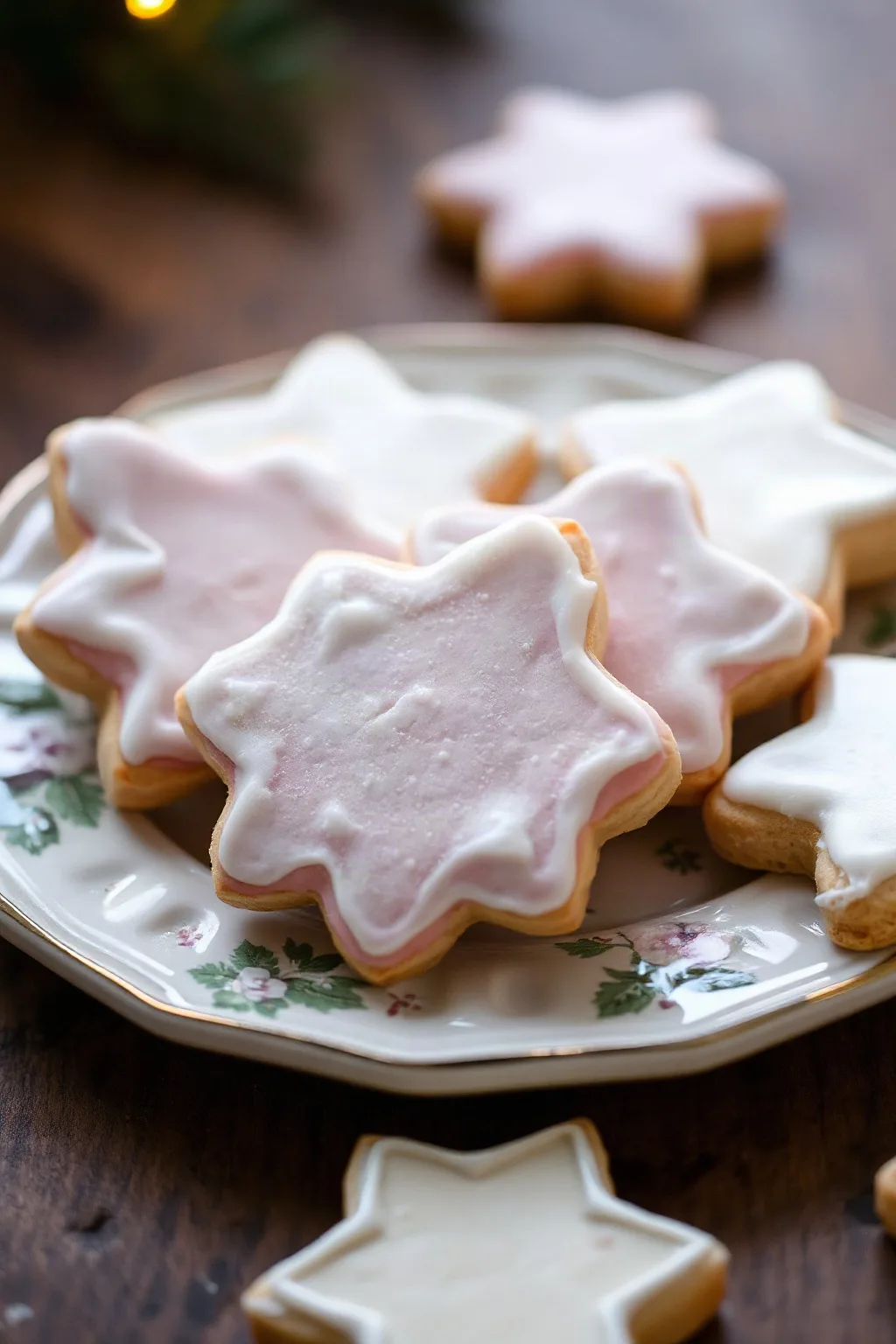 Frosted Shortbread Holiday Cookies