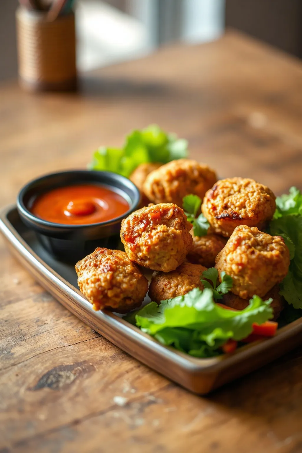 Bouchées de poulet thaï avec sauce à trempette