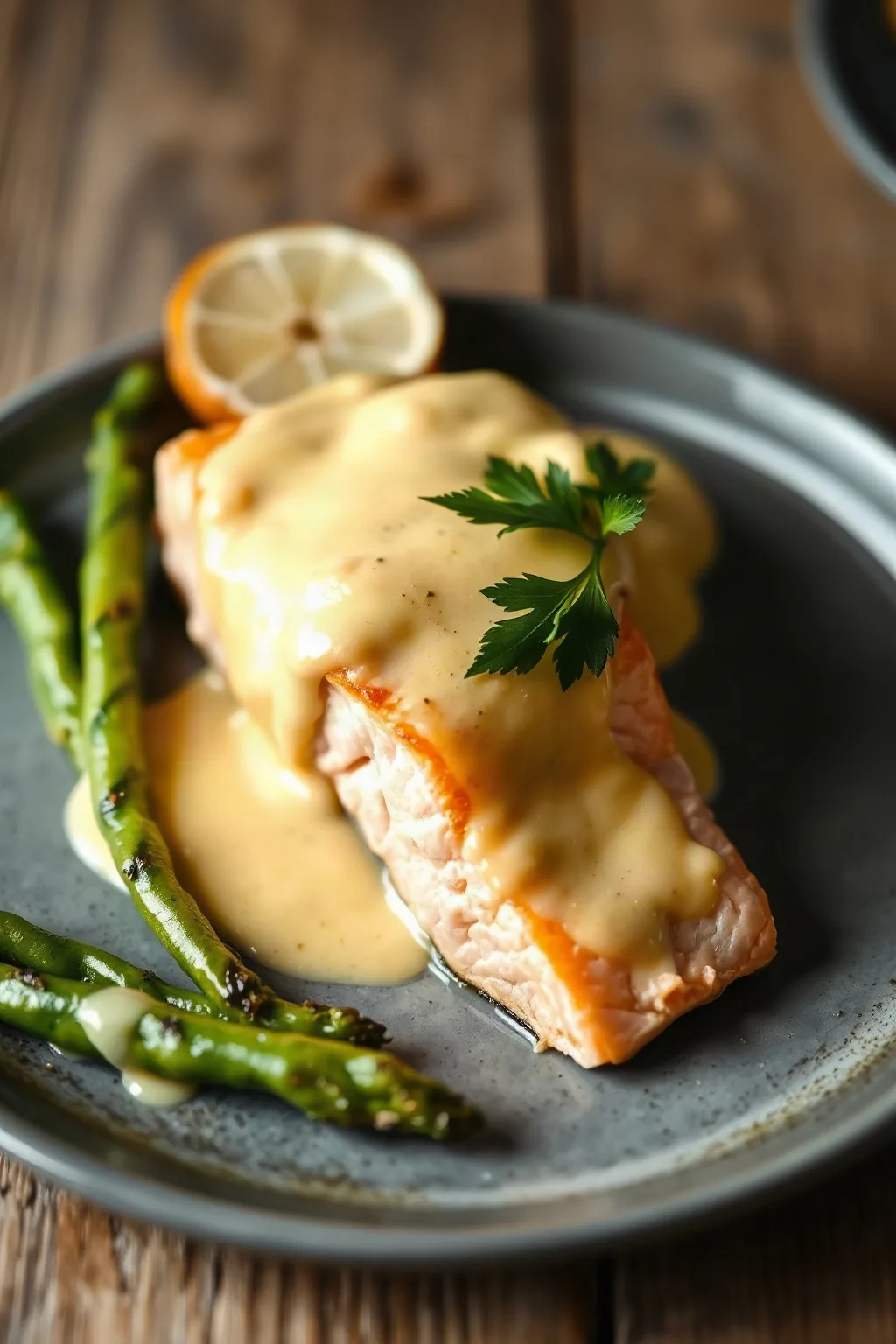 Salmón Escalfado Perfecto con Salsa Holandesa