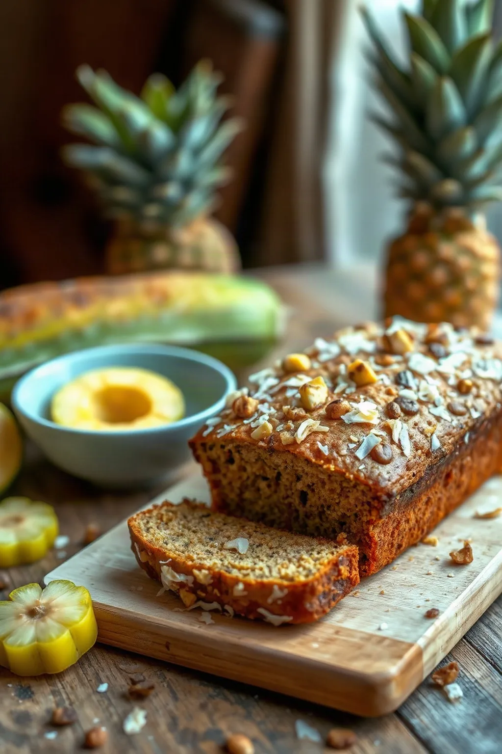 Zucchini Pineapple Bread with a Tropical Twist