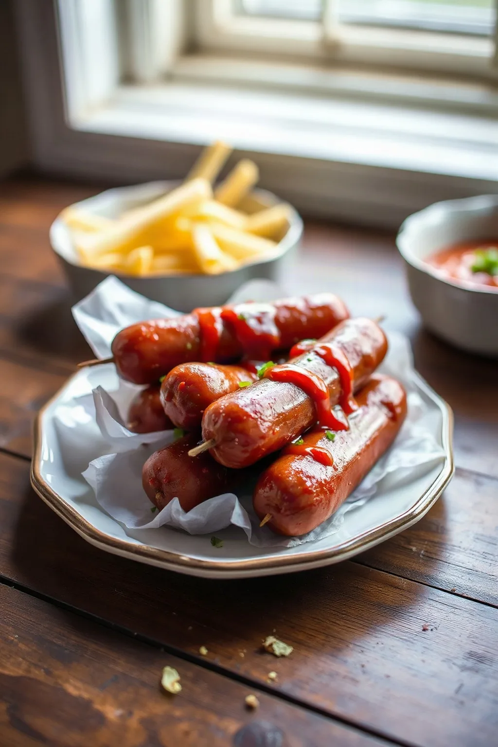 Slow Cooker Cocktail Smokies in Sweet BBQ Sauce