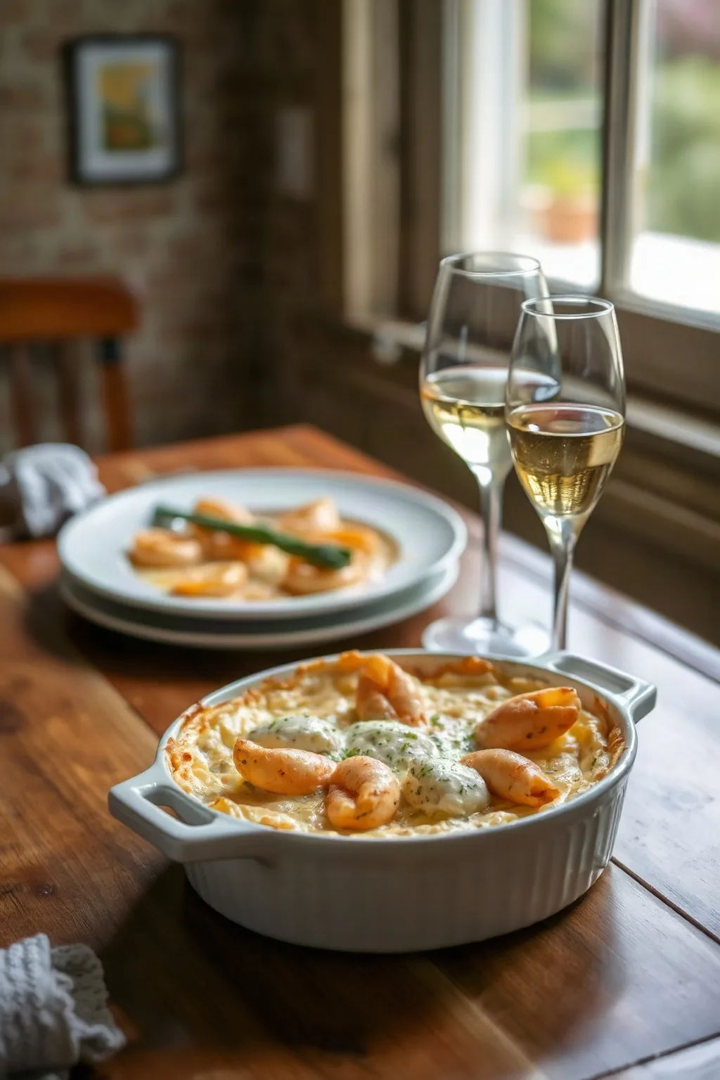 Baked Seafood Au Gratin