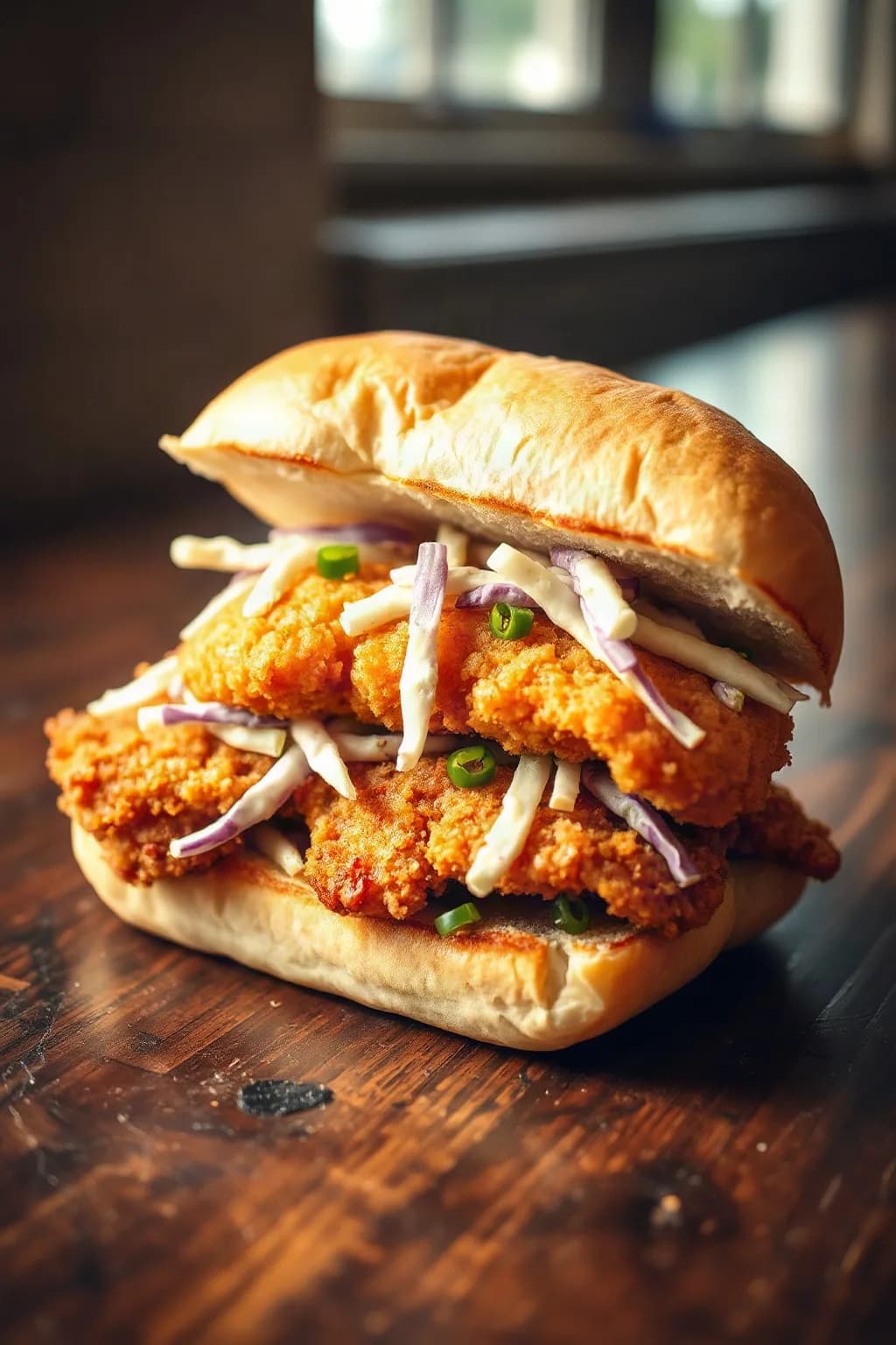 Sandwich de Schnitzel Classique avec Salade de Chou Acidulée