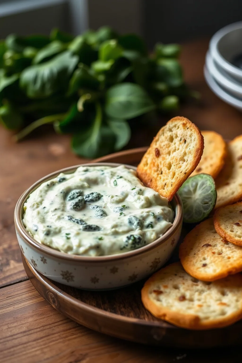 Hot Asiago and Spinach Dip