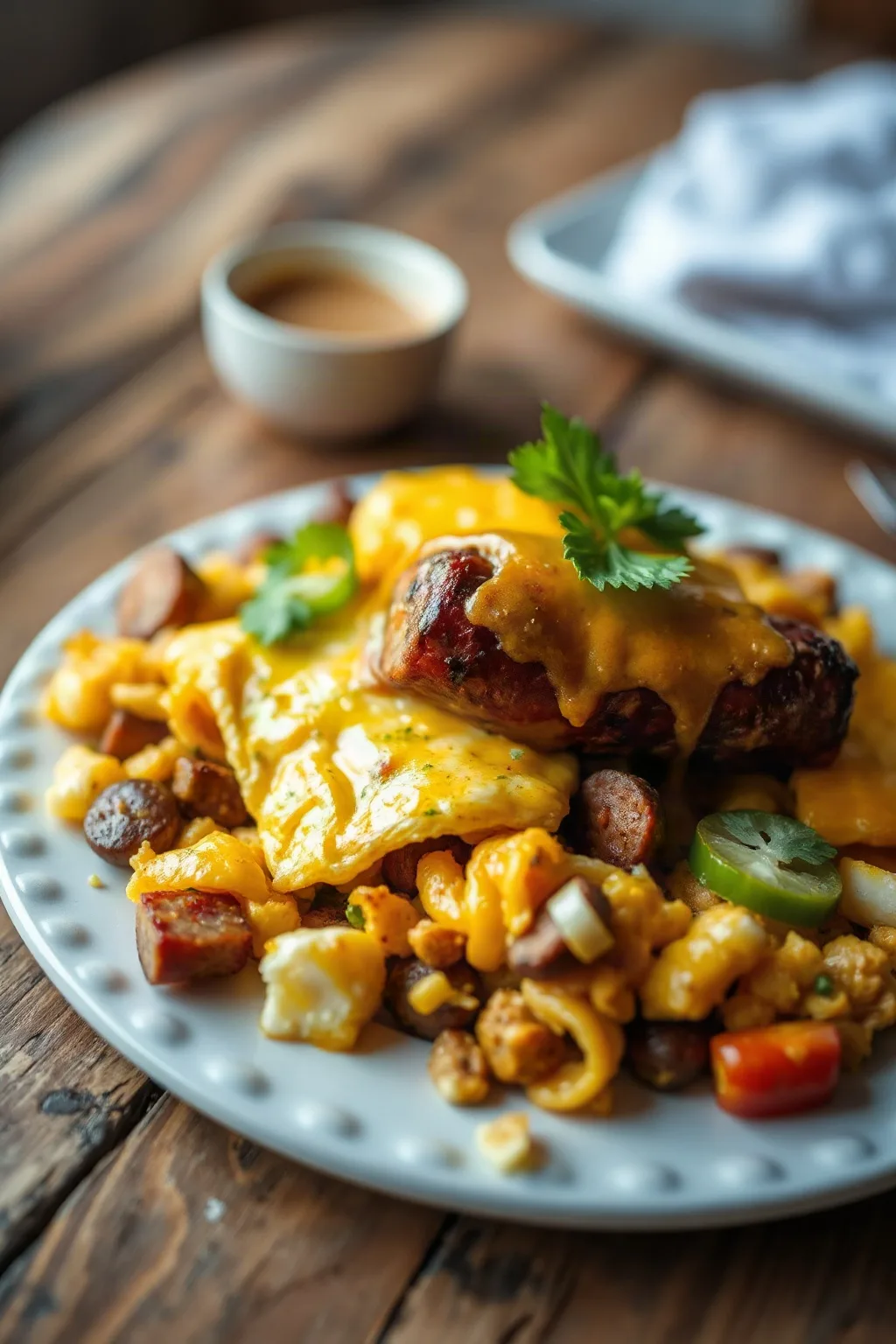 Sausage, Egg and Cheese Scramble