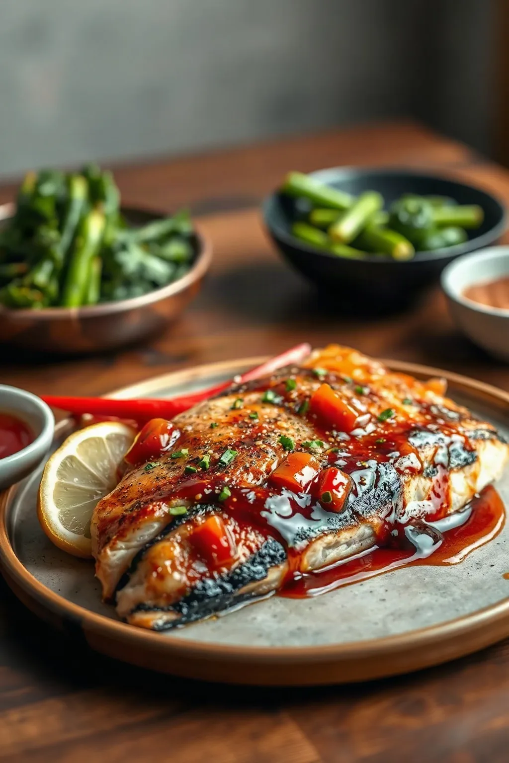 Asian Rainbow Trout with Soy Ginger Glaze
