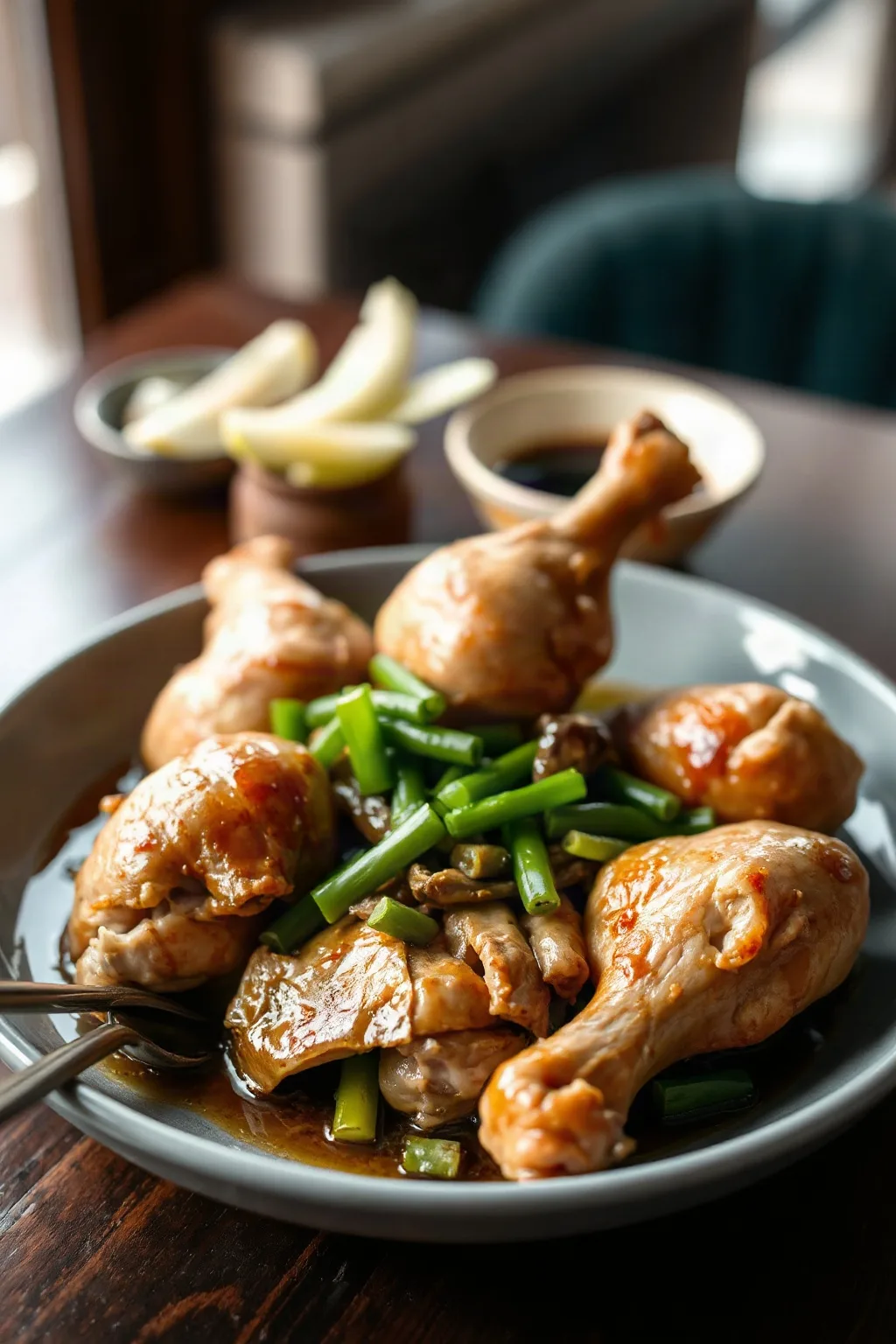 Easy Steam Chicken with Ginger and Soy