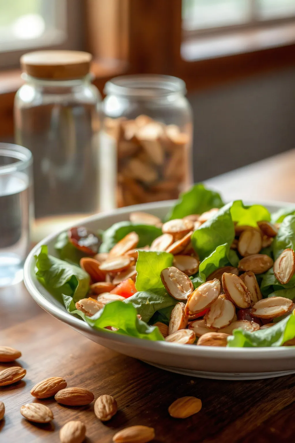 Sugared Toasted Almond Salad Topping
