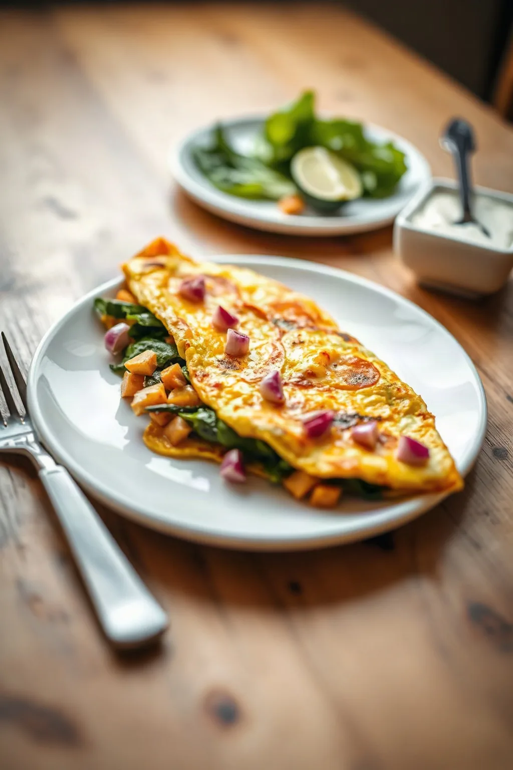 Omelette aux légumes savoureuse