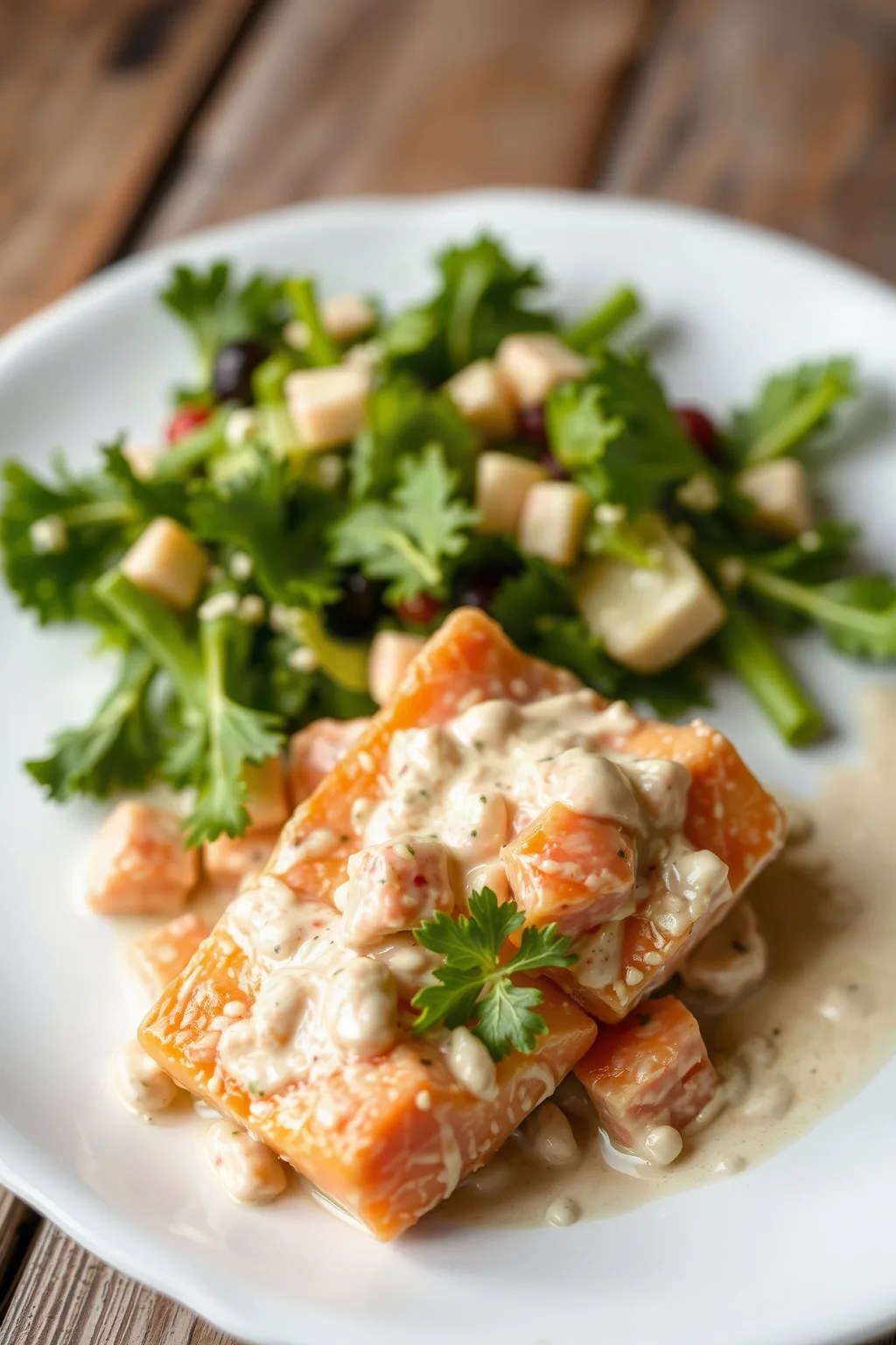 Salade de saumon crémeuse à la mayo