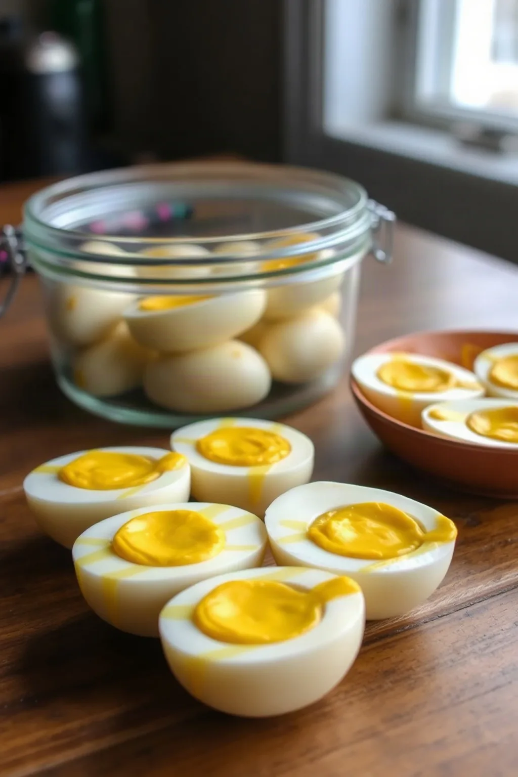 Classic Mustard Pickled Eggs