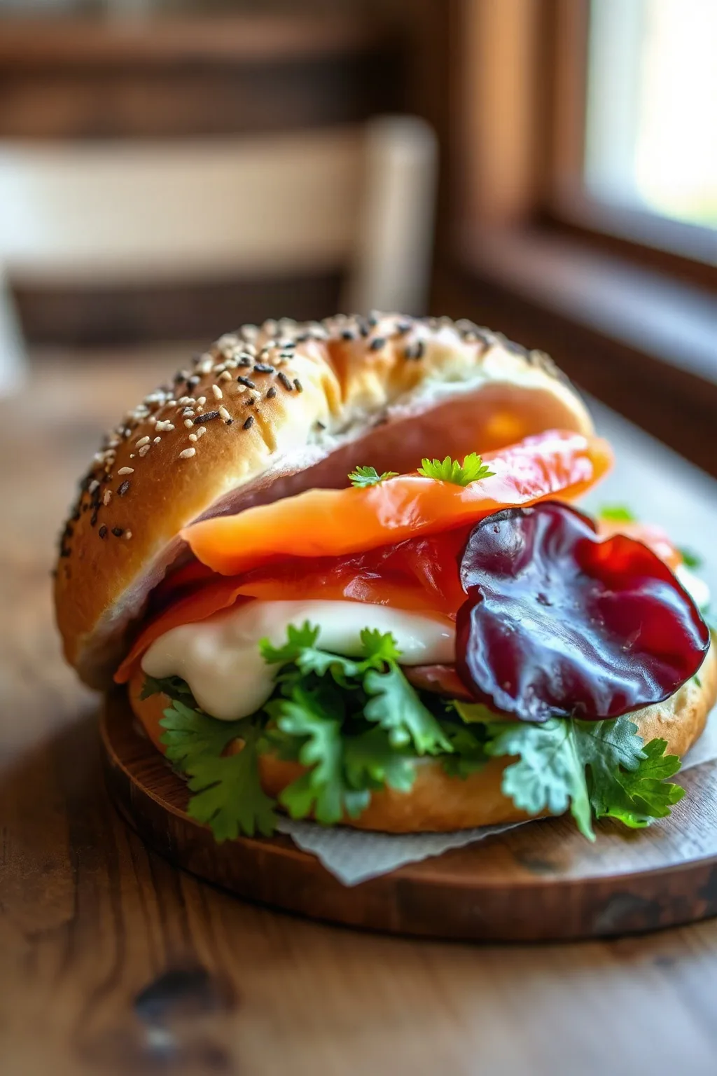 Nova Lox Everything Breakfast Bagel