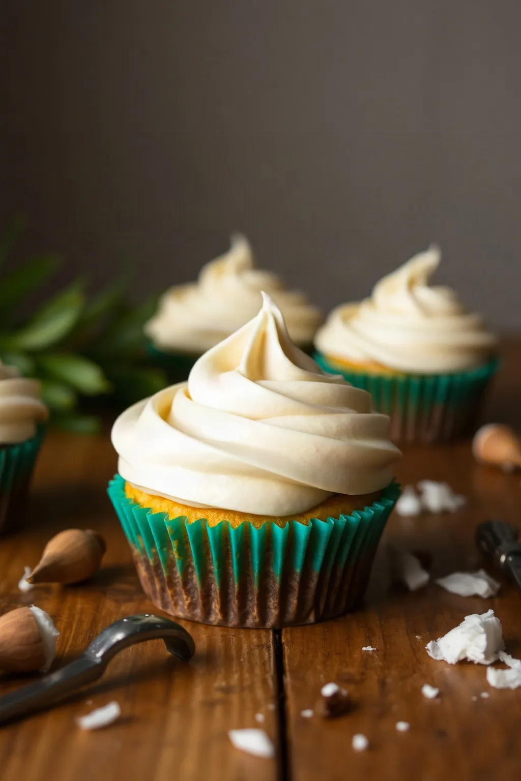 Frosting de Queso Crema y Coco