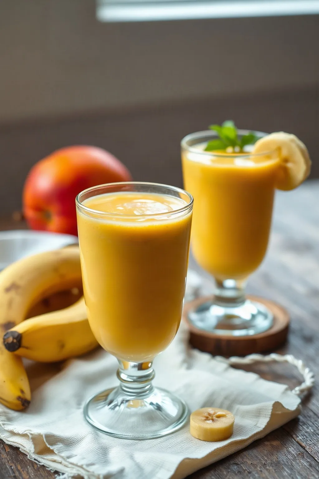 Smoothie Mangue et Banane Facile