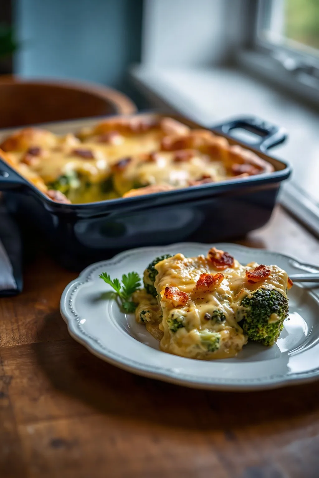 Gratin de Brocoli Classique avec Garniture Fromagée