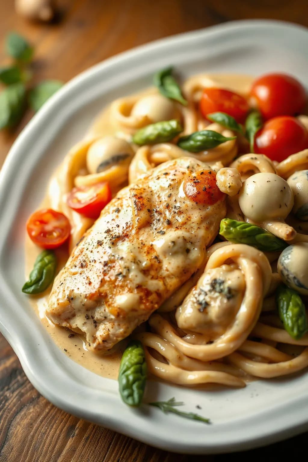Poulet Primavera Alfredo Crémeux