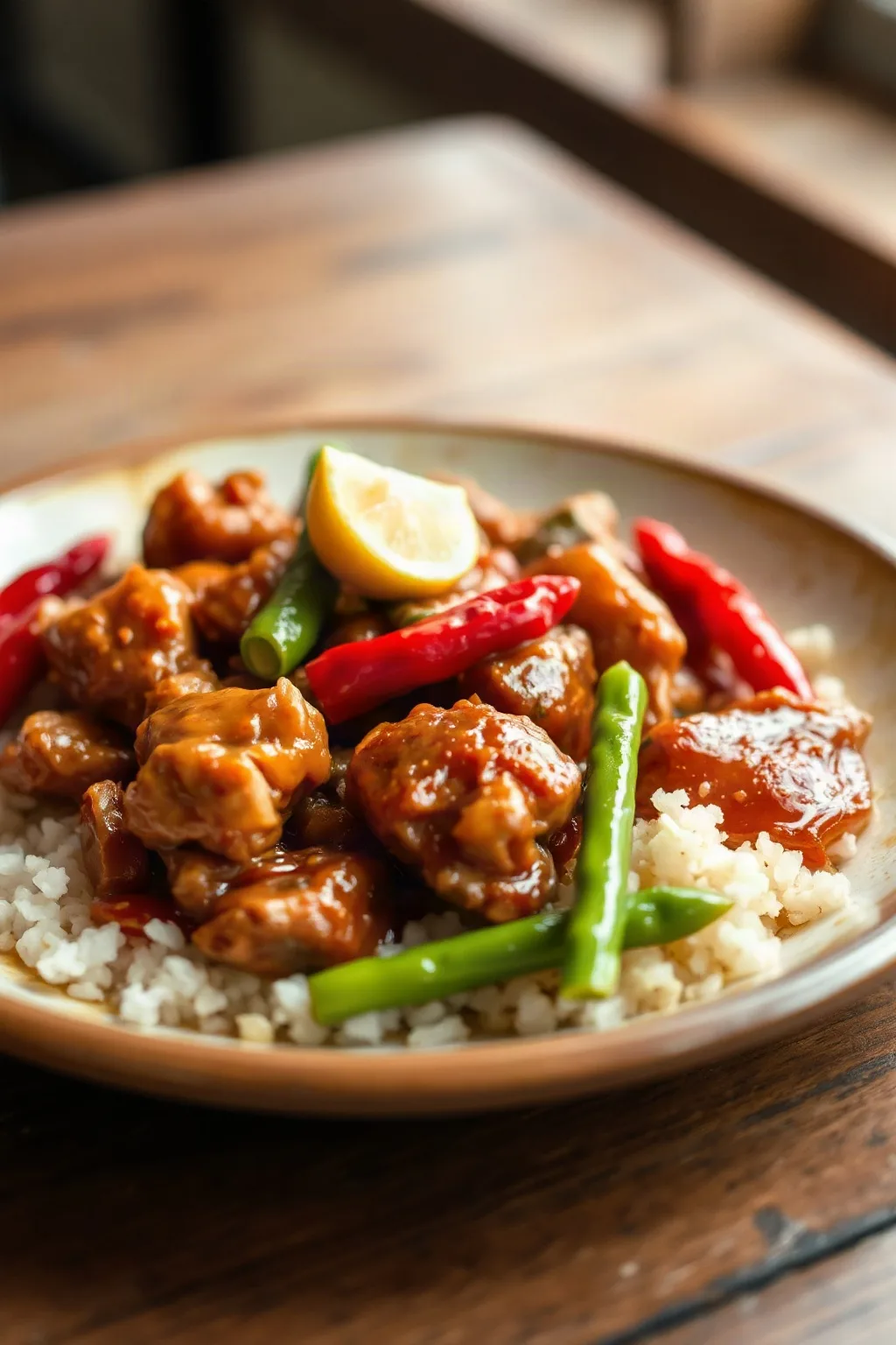 Poulet Sauté Style Hunan Authentique