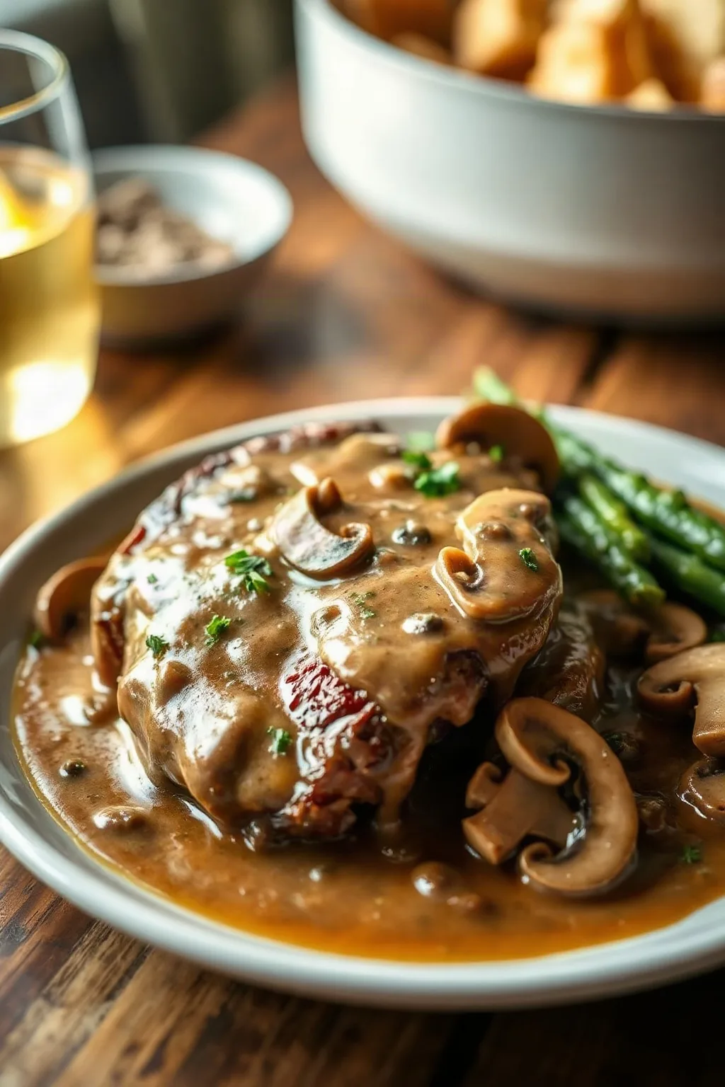 Filete Mignon con Salsa de Champiñones