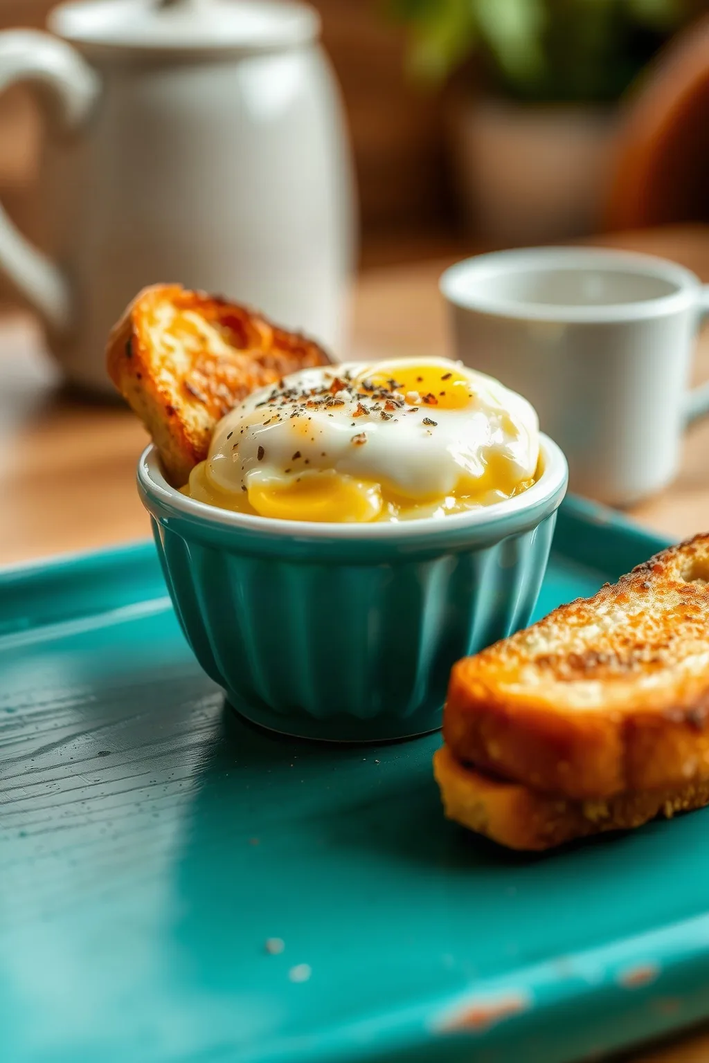 Desayuno Clásico de Huevo en Taza