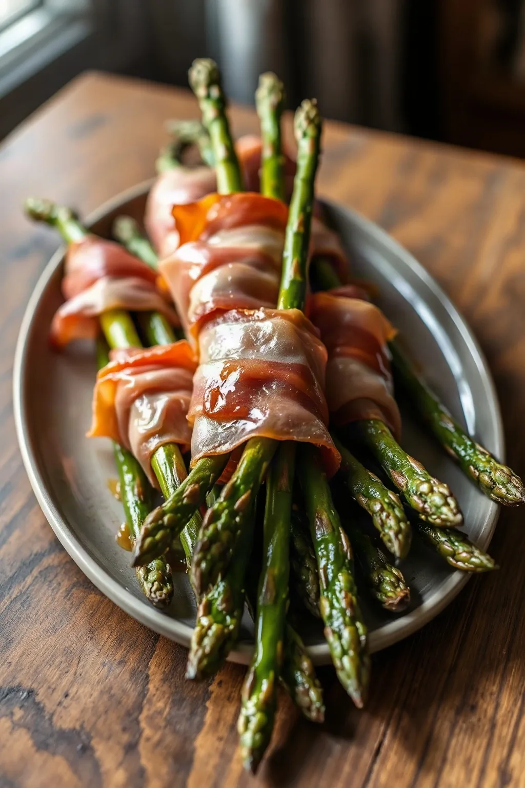 Prosciutto Wrapped Roasted Asparagus