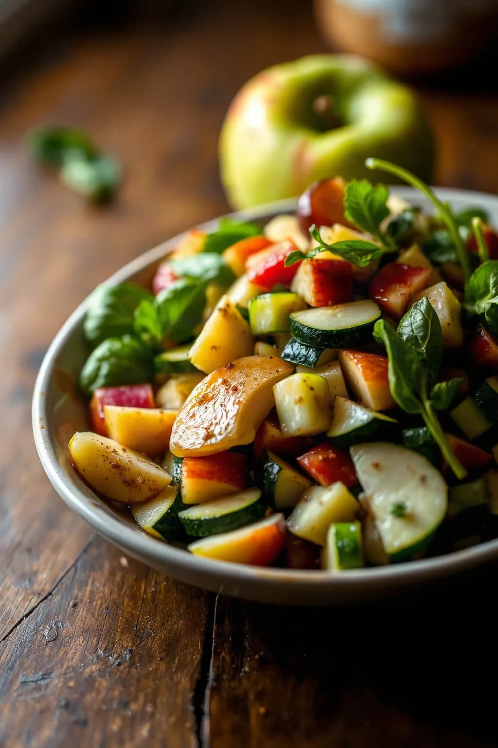 Crisp Apple and Zucchini Salad