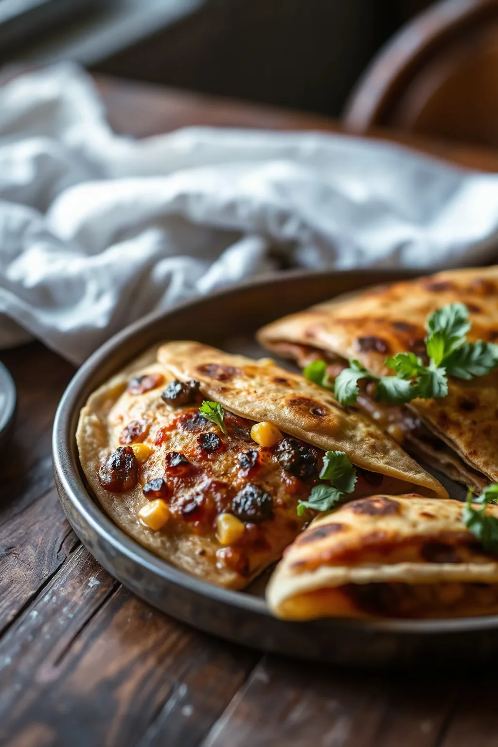 Corn Truffle Huitlacoche Quesadillas