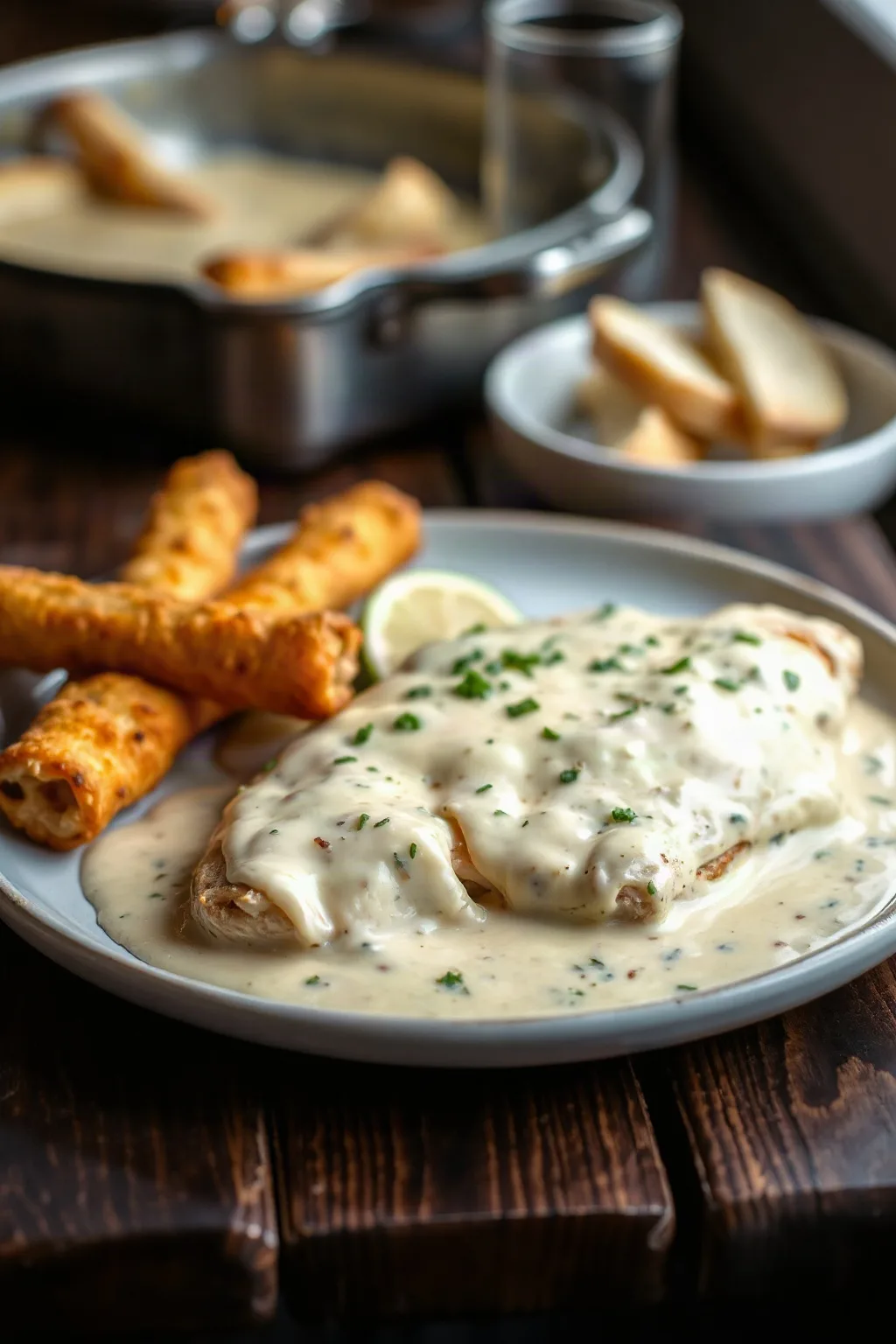 Creamy Baked Asiago Chicken Breasts