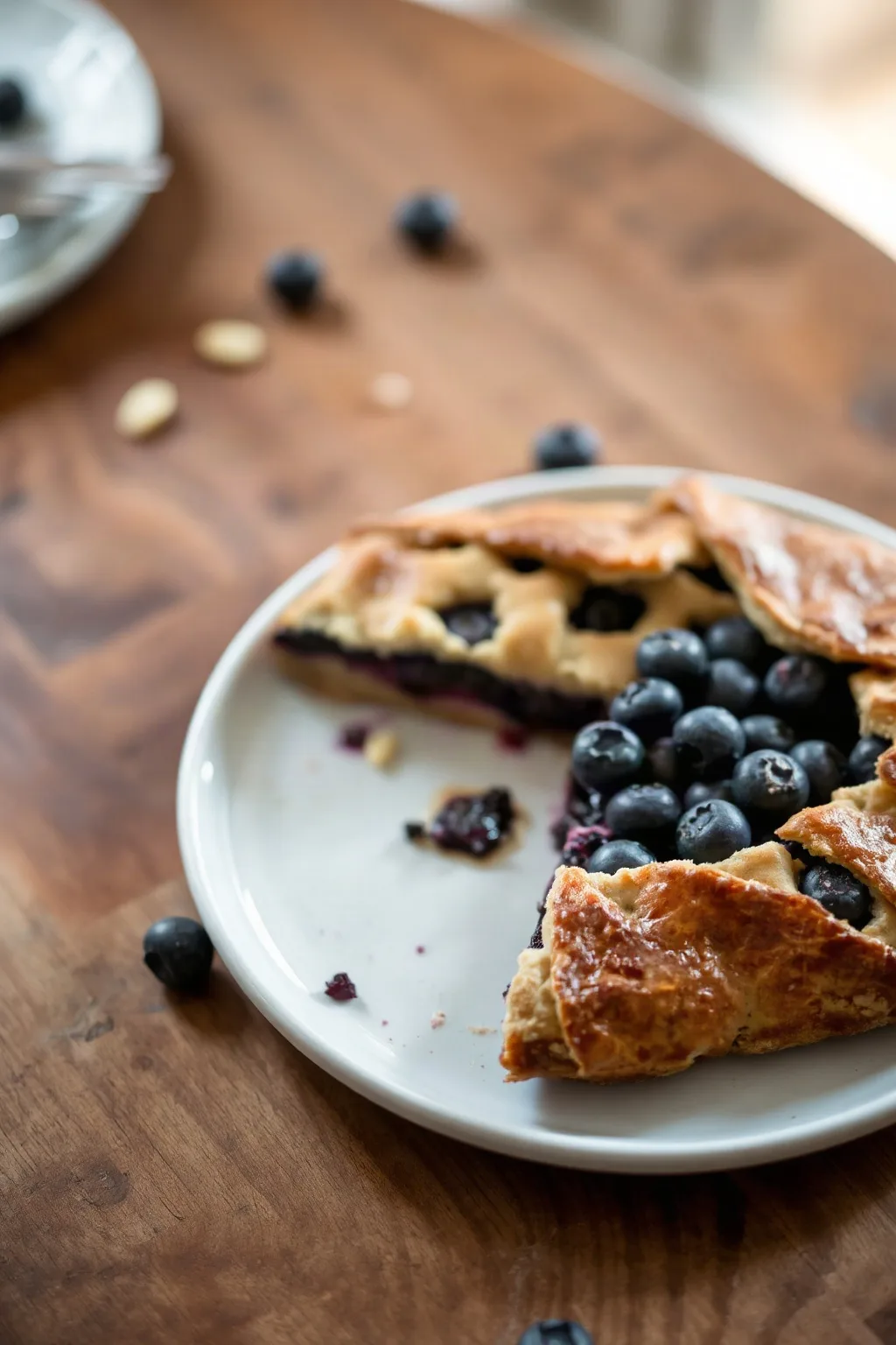 Rustic Blueberry Cornmeal Galette