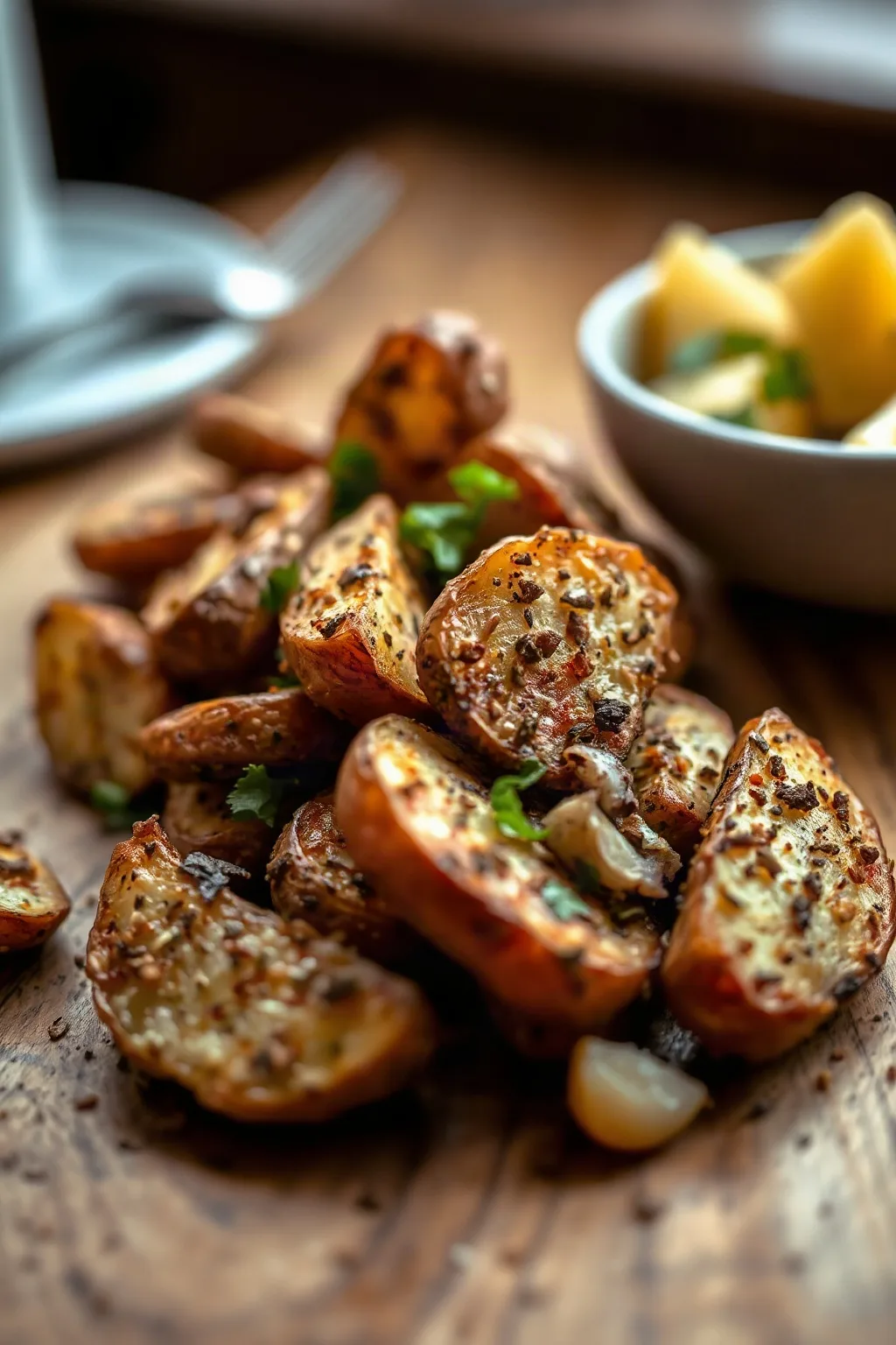 Zaatar Roasted Potatoes with Garlic