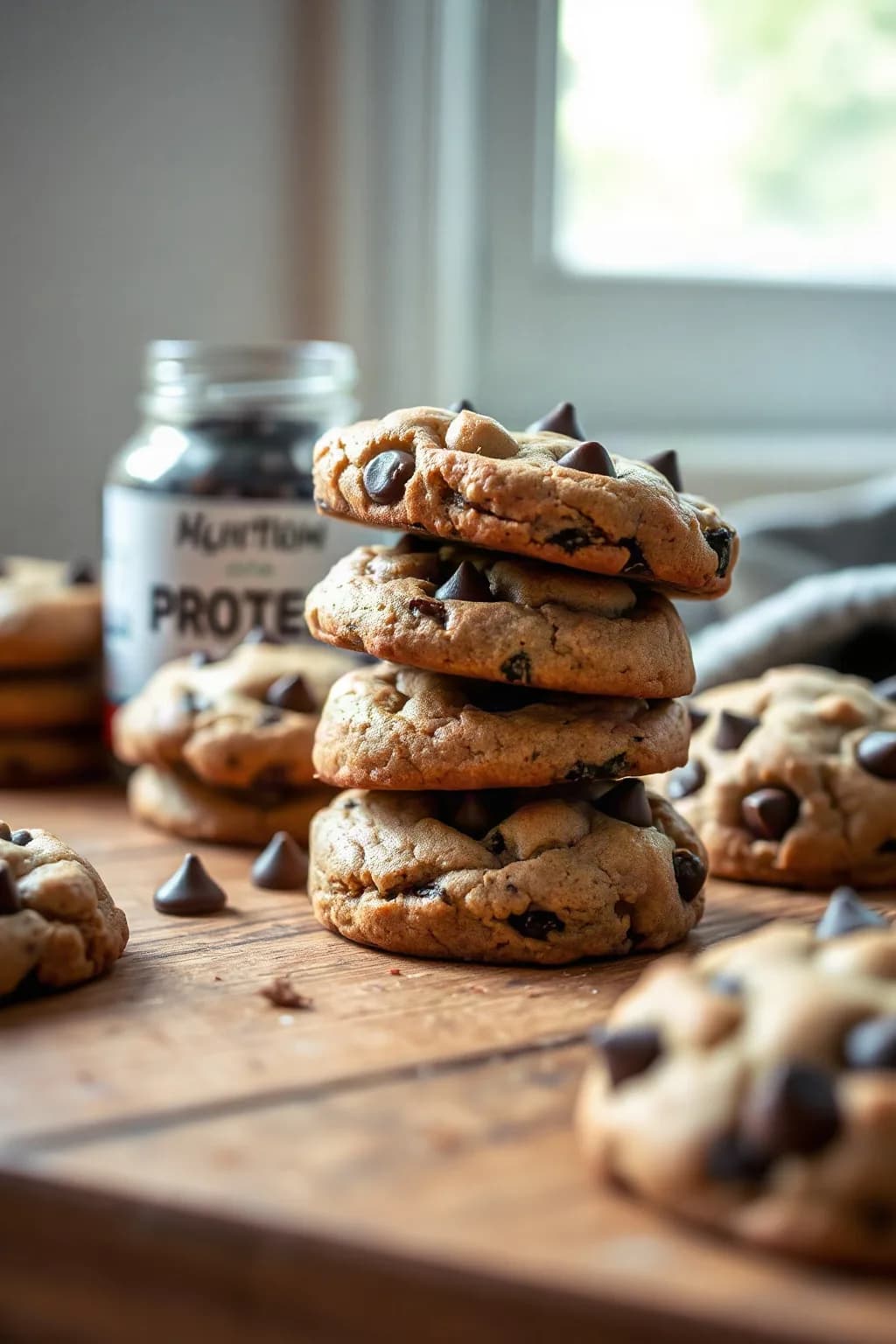 Galletas de Proteína de Suero con Chispas de Chocolate
