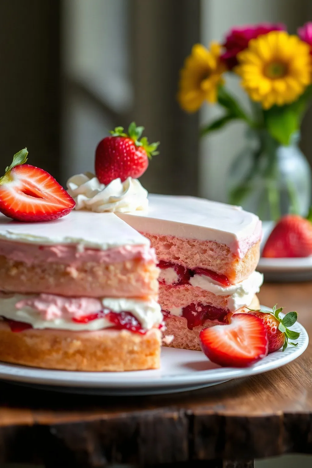 Strawberry Dream Cake I: A Sweet Delight
