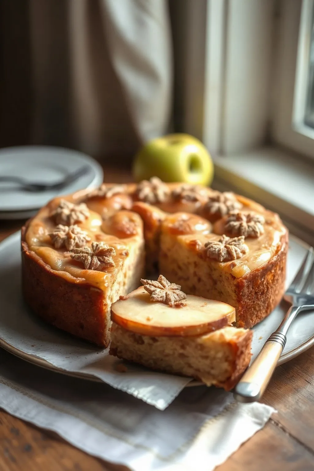 Passover Apple Cake with Almond Flour