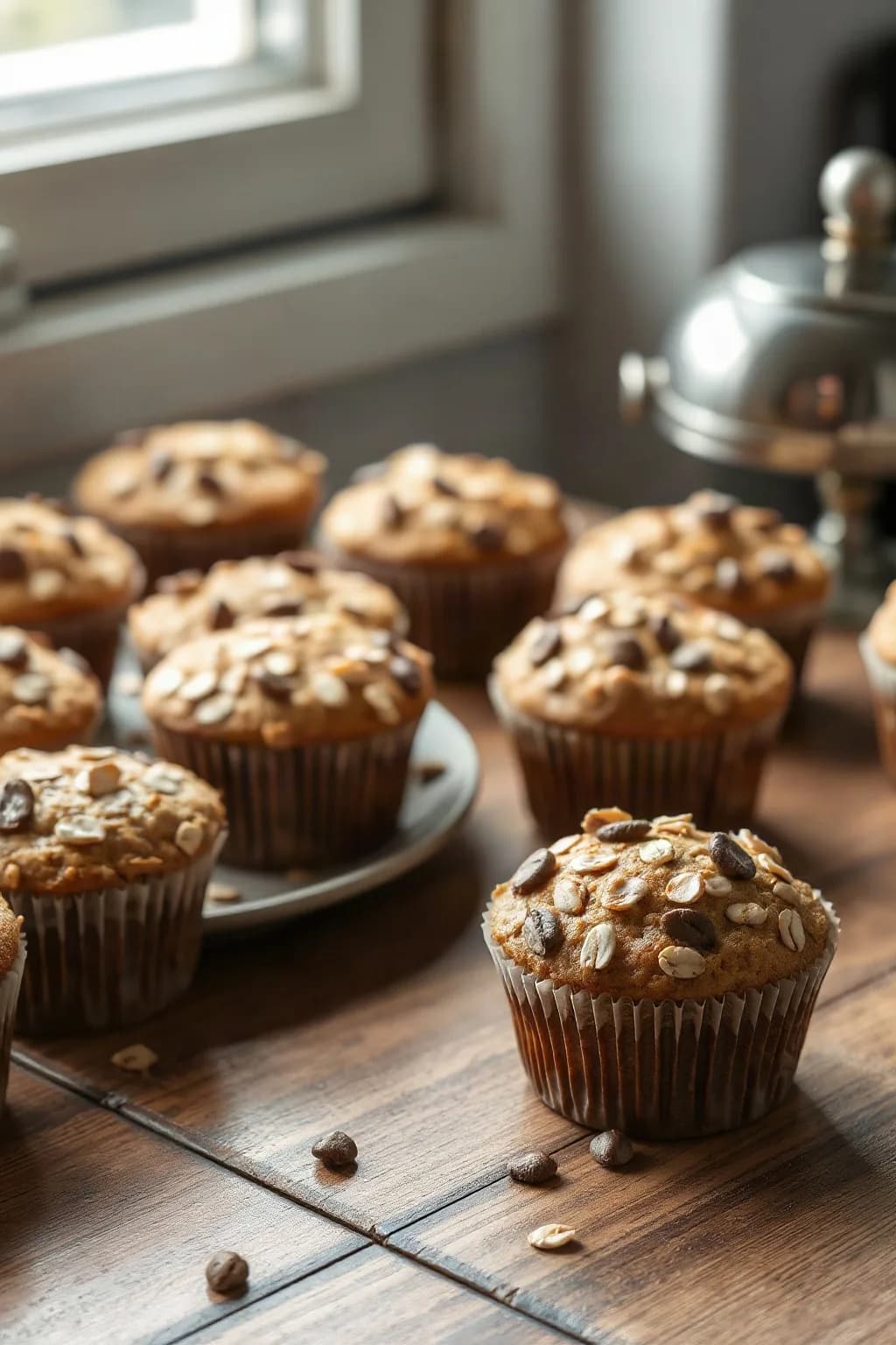Wholesome Steel Cut Oat Muffins