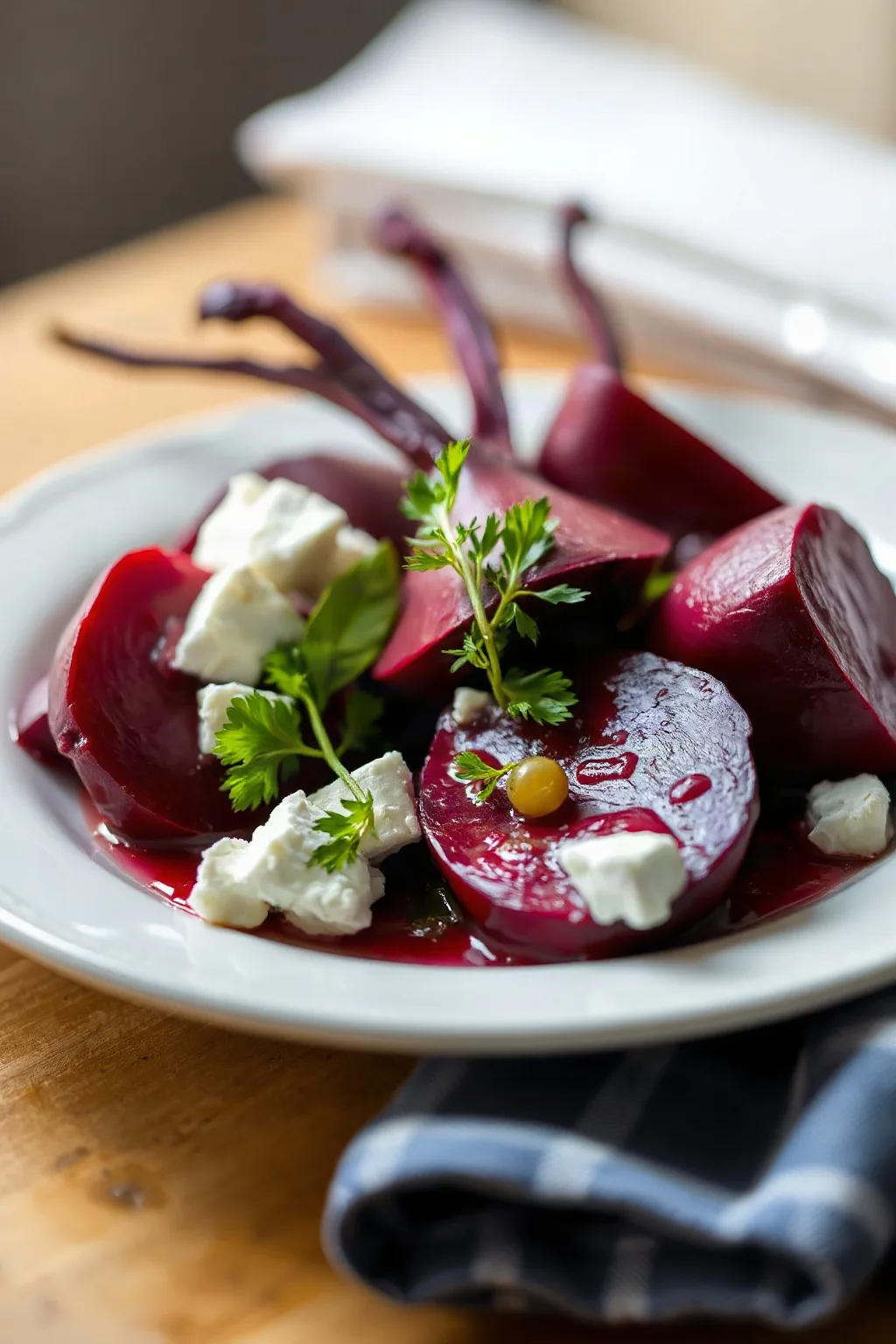 Delicious Roasted Beets with Feta Cheese