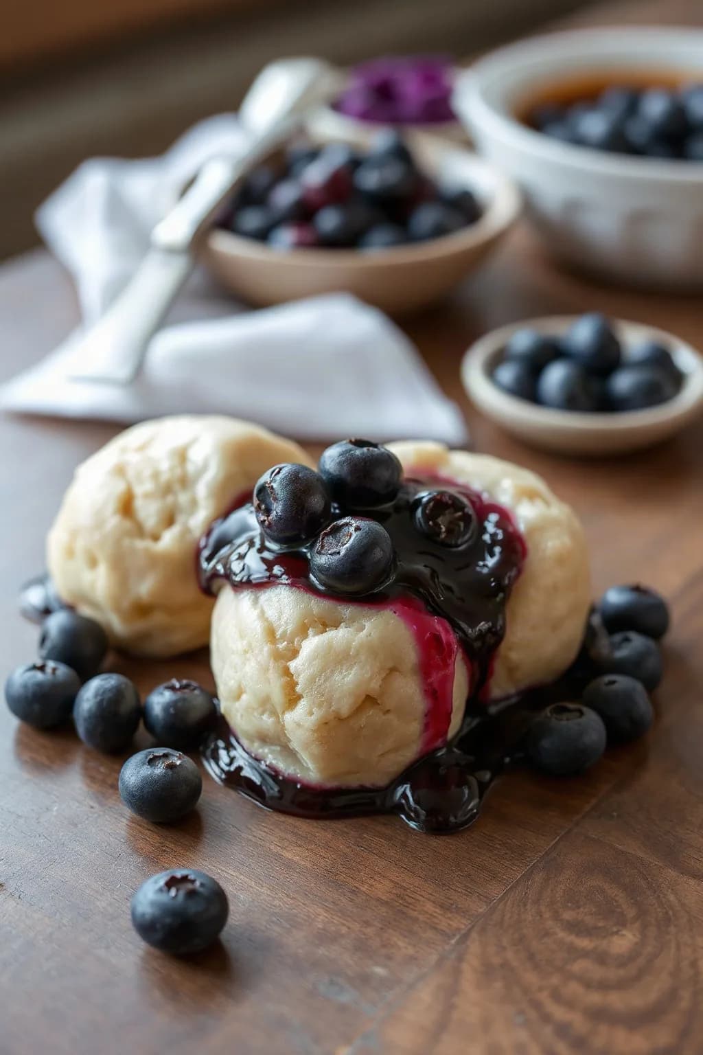Bertha's Blueberry Dumplings