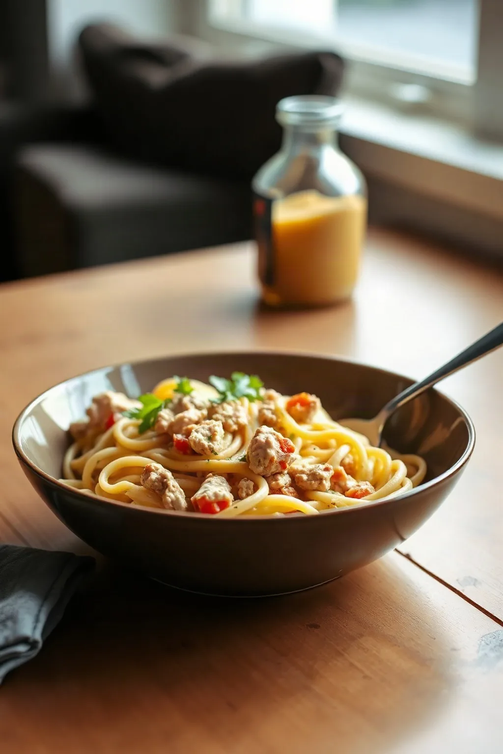 Pasta con Atún y Queso para Dormitorio