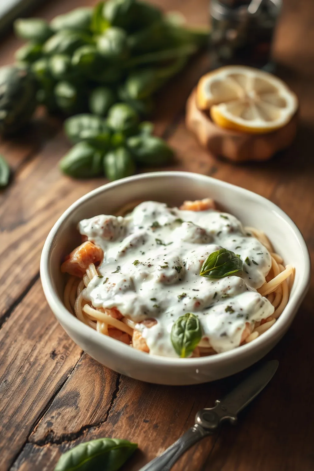 Rich Basil Cream Sauce
