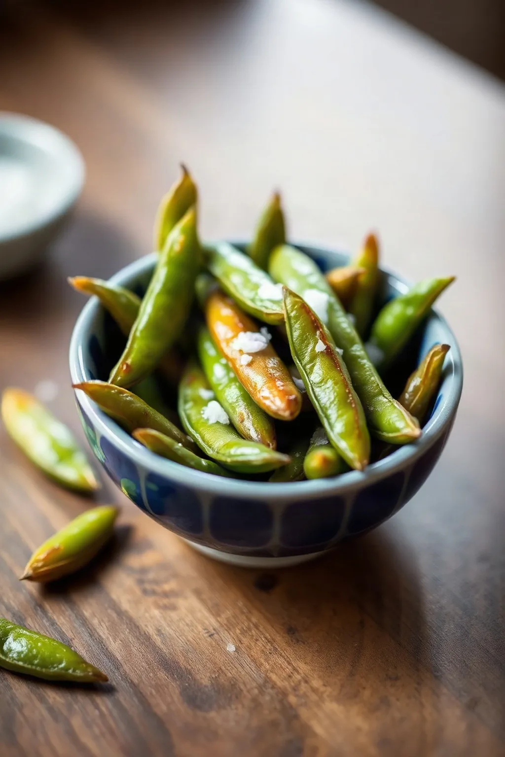Simple Roasted Edamame with Sea Salt