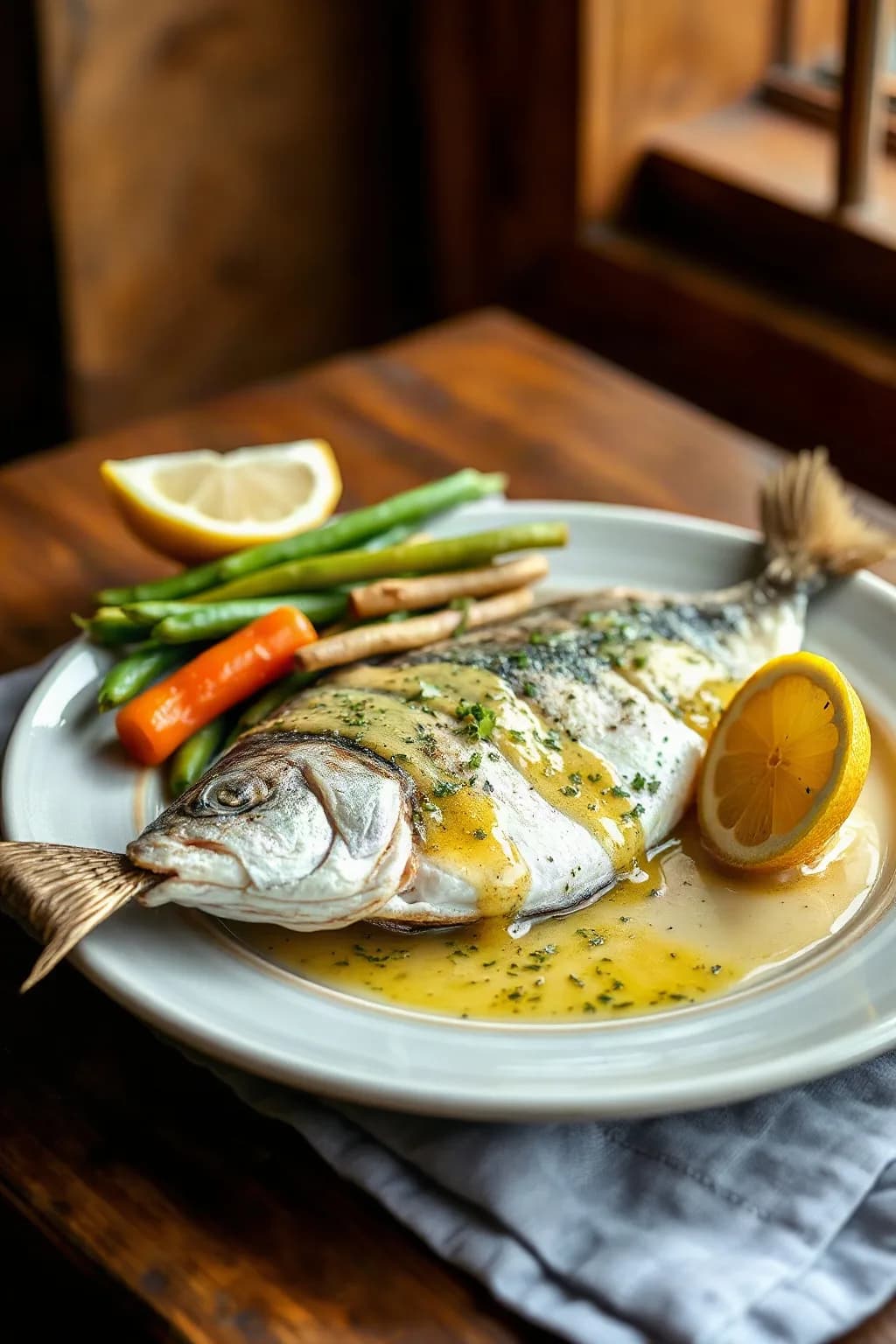 Canadian Walleye Pickerel with Lemon Herb Sauce