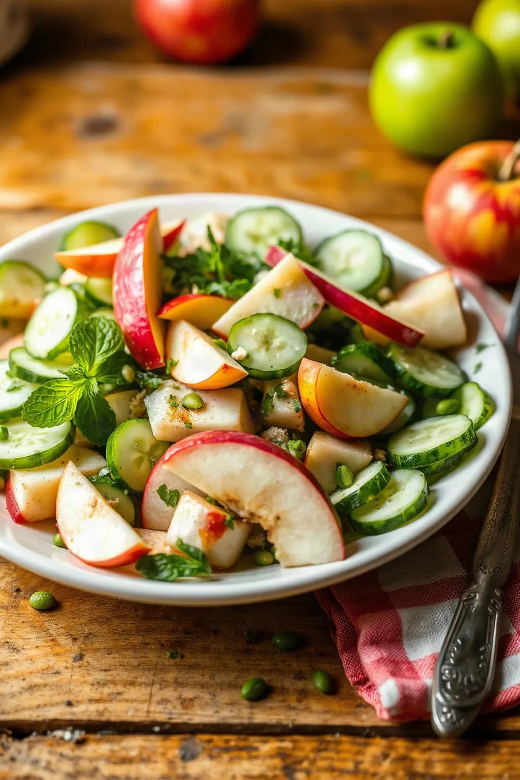 Refreshing Cucumber and Apple Salad