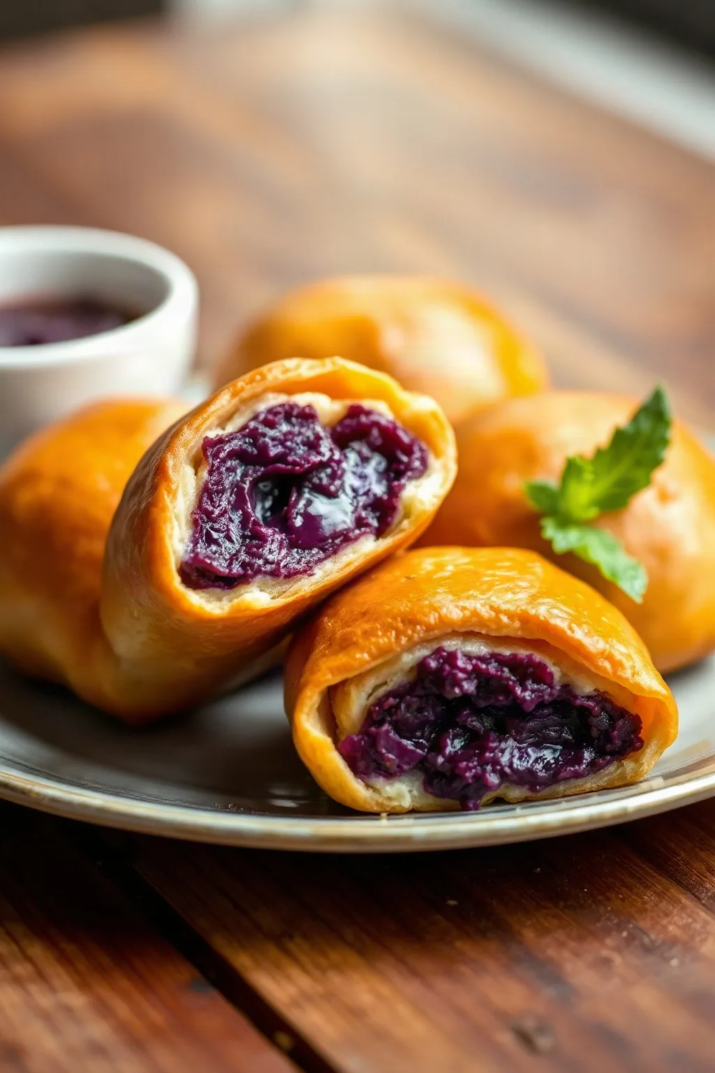 Hot Ube Pandesal: Filipino Purple Yam Bread Rolls