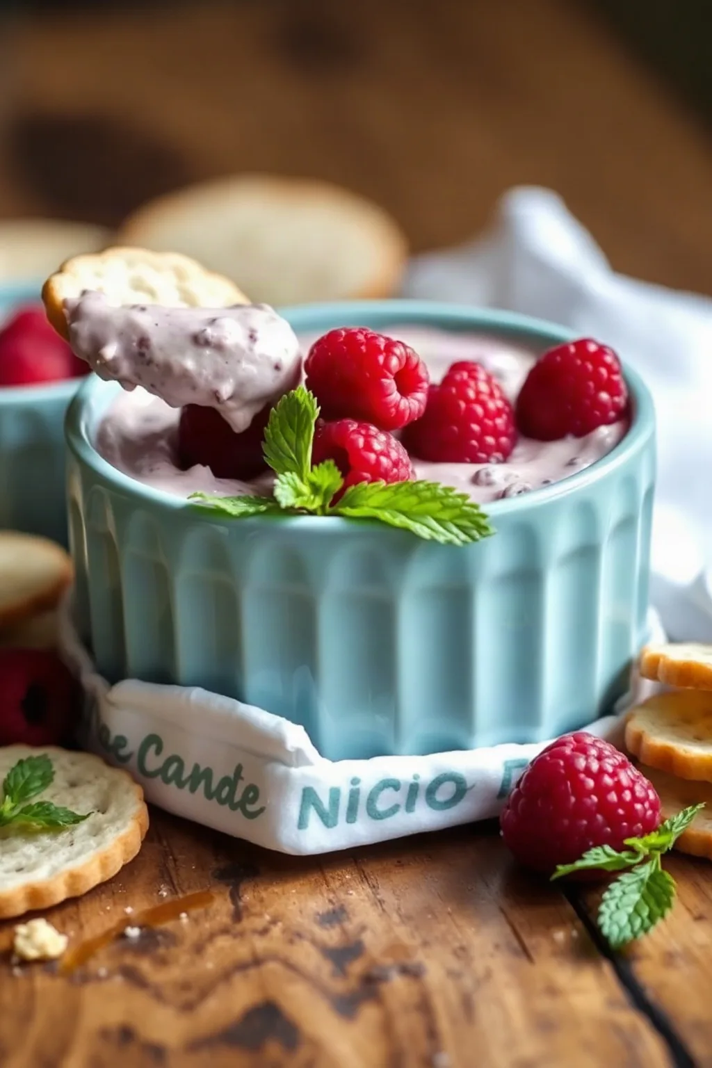 Delicioso Dip de Frambuesa para Baby Shower