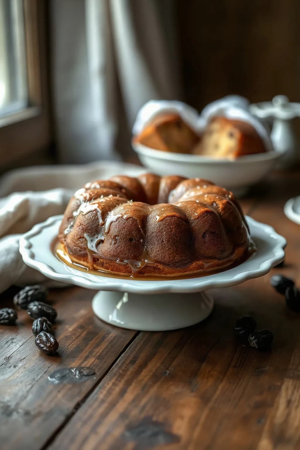 Gâteau aux raisins bouillis classique